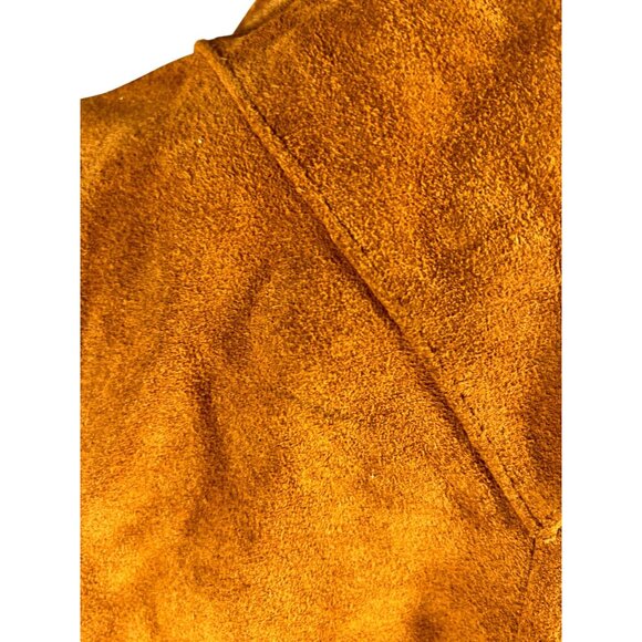 Vintage Brown Suede Womens Blazer Jacket By Bermans Size 14 - Picture 12 of 14